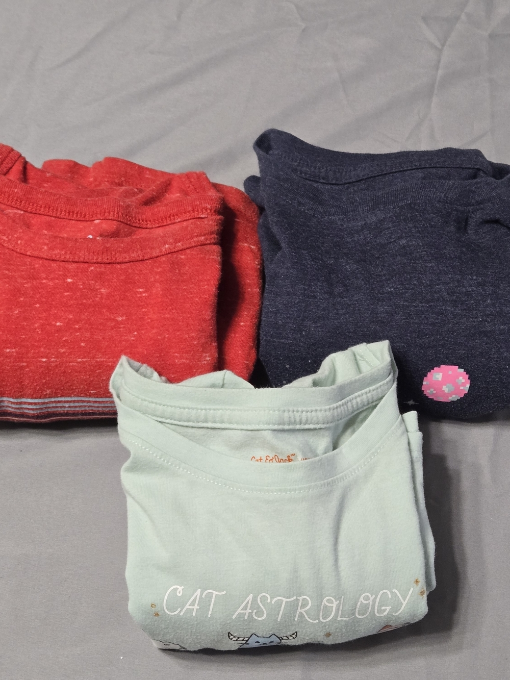 Kids Sz Large 3 Cat & Jack Tee Shirt Lot